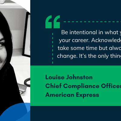 MERJE Meets – Louise Johnston – Chief Compliance Officer and MLRO at American Express